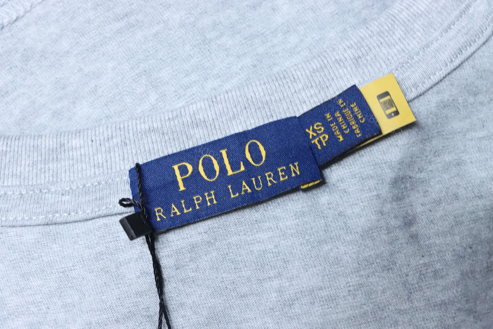 View 7 of Polo Ralph Lauren Small horse with round-neck short-sleeved shirt gray