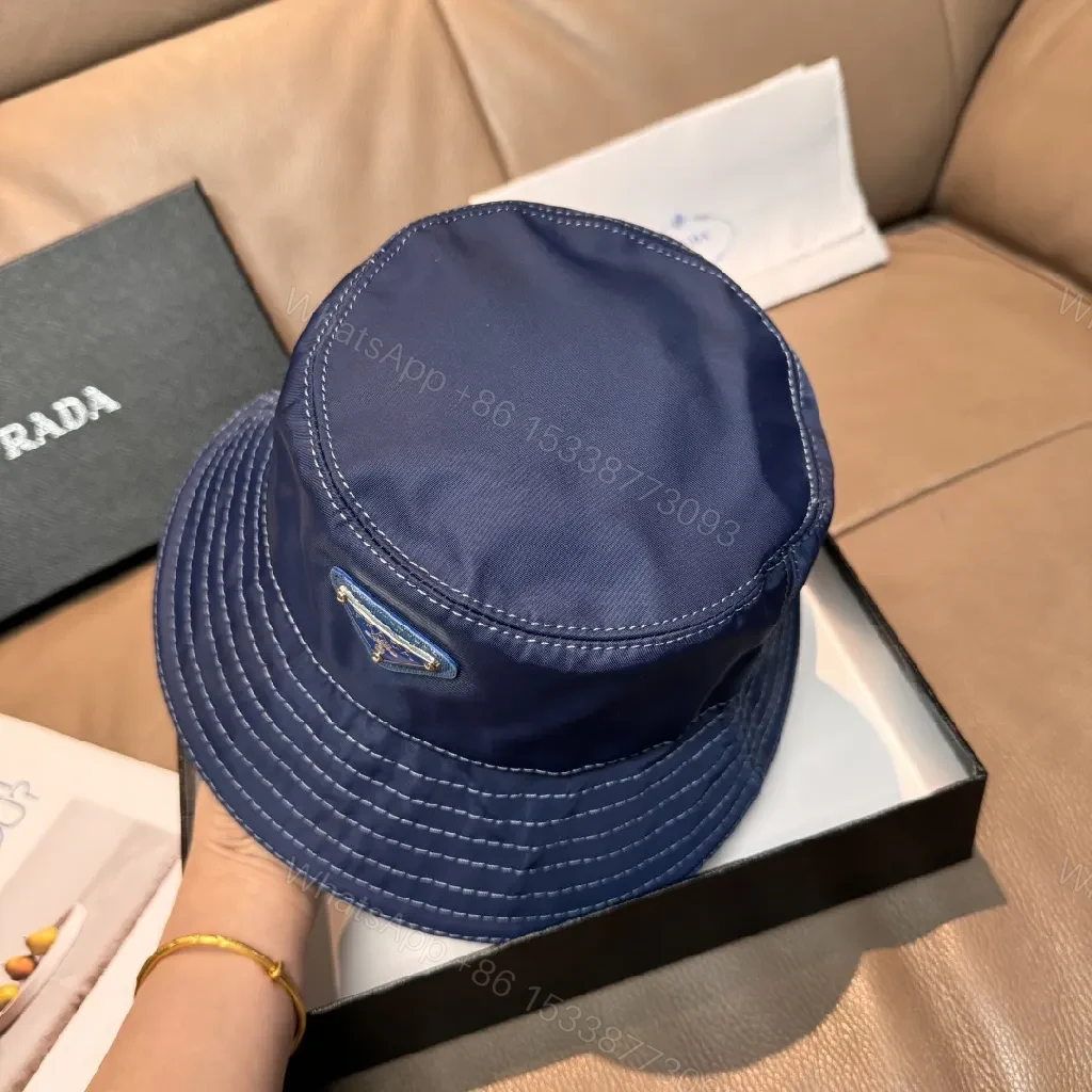View 5 of Navy Nylon Bucket Hat – Structured, Subtle Luxury, Packable