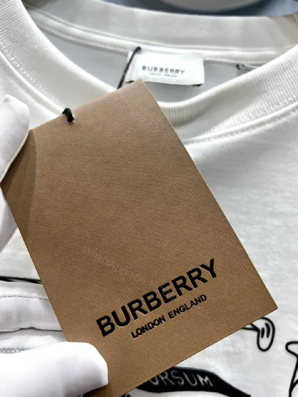 View 2 of Graphic Logo Tee: Premium Cotton, Oversized, White