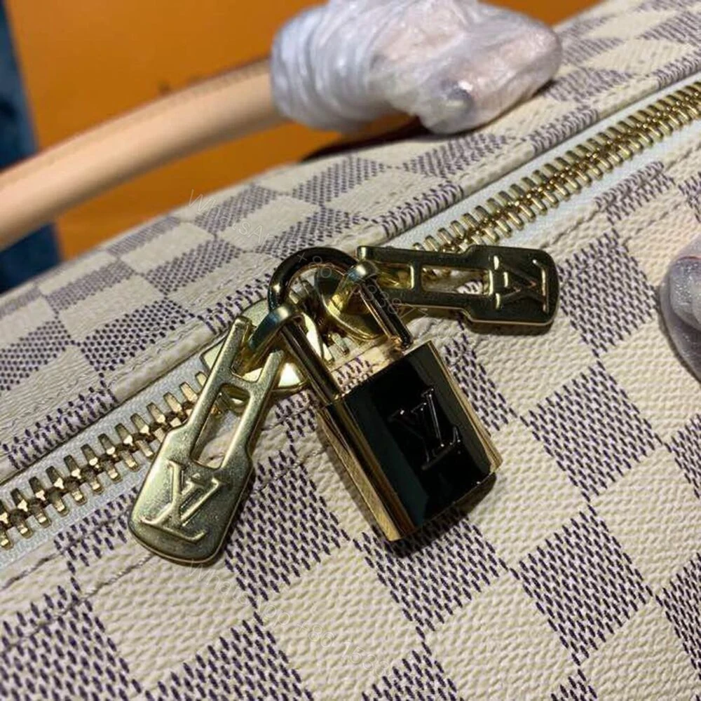 View 12 of Louis Vuitton Keepall Bandouliere 55 Damier Azur Canvas 55Cm LV N41429