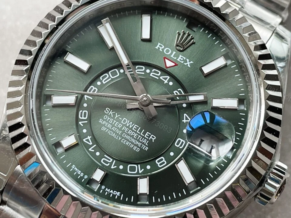 View 3 of Noob FACTORY 1:1 Rolex Sky-Dweller 326935 SS Green Dial