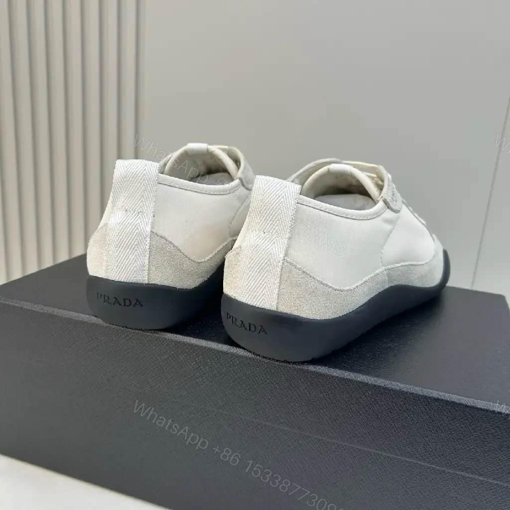 View 3 of Minimalist Off-White Leather Suede High-Tops: Subtle Luxury Sneakers