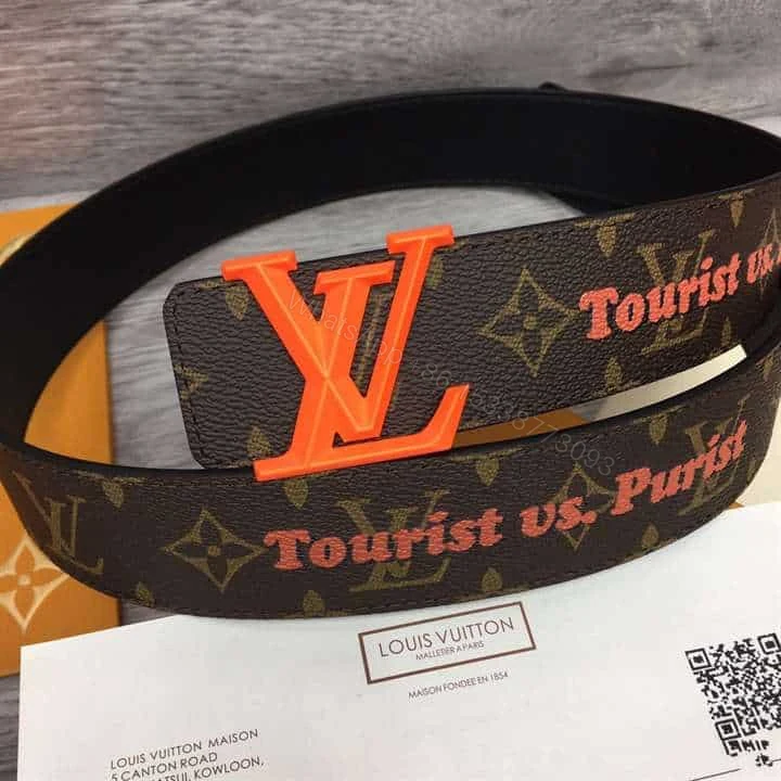 View 9 of LOUIS VUITTON PYRAMIDE 40MM REVERSIBLE BELT MONOGRAM CANVAS RECTO SIDE – B76