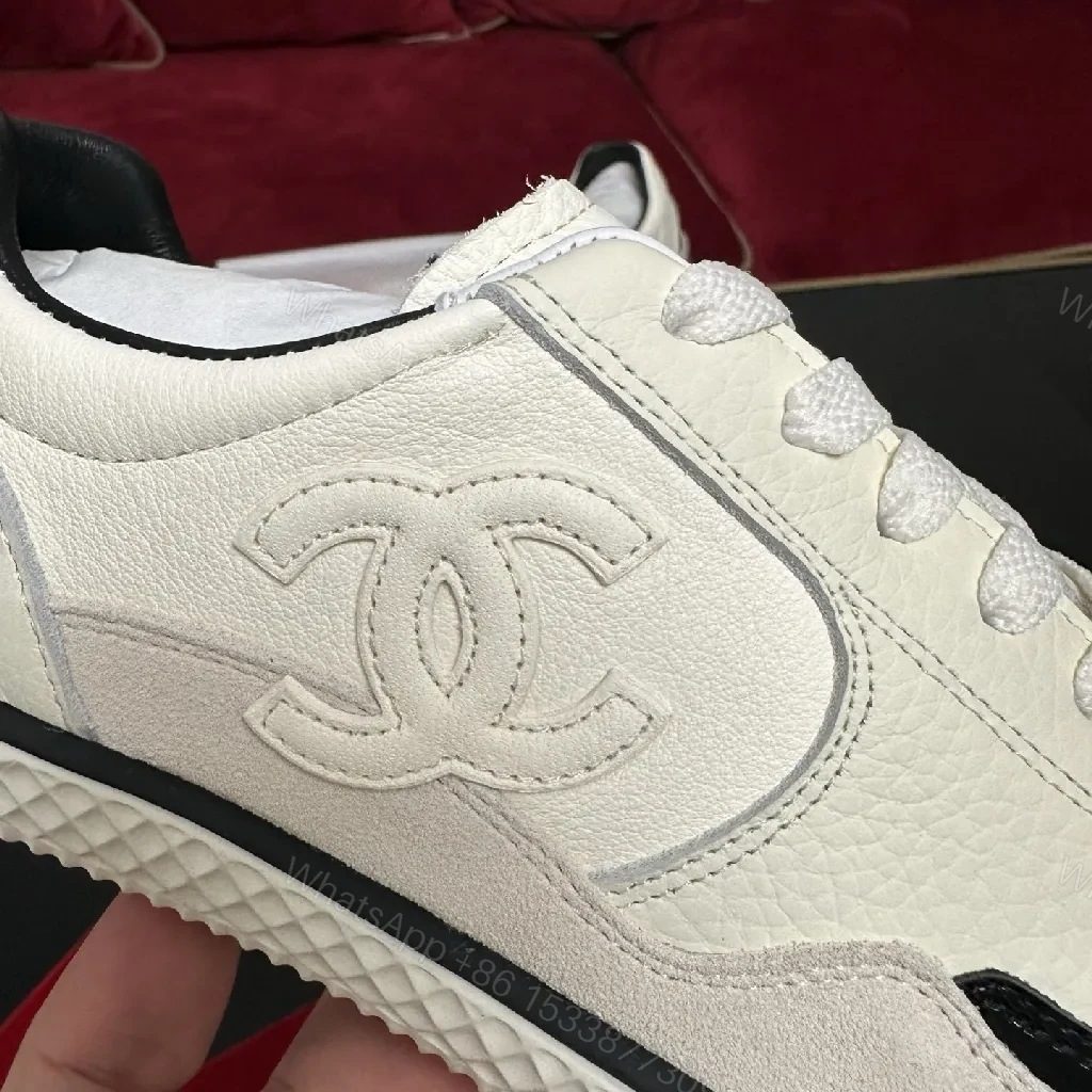View 3 of Ivory Leather Cap-Toe Sneakers – Subtle Luxury, Everyday Style