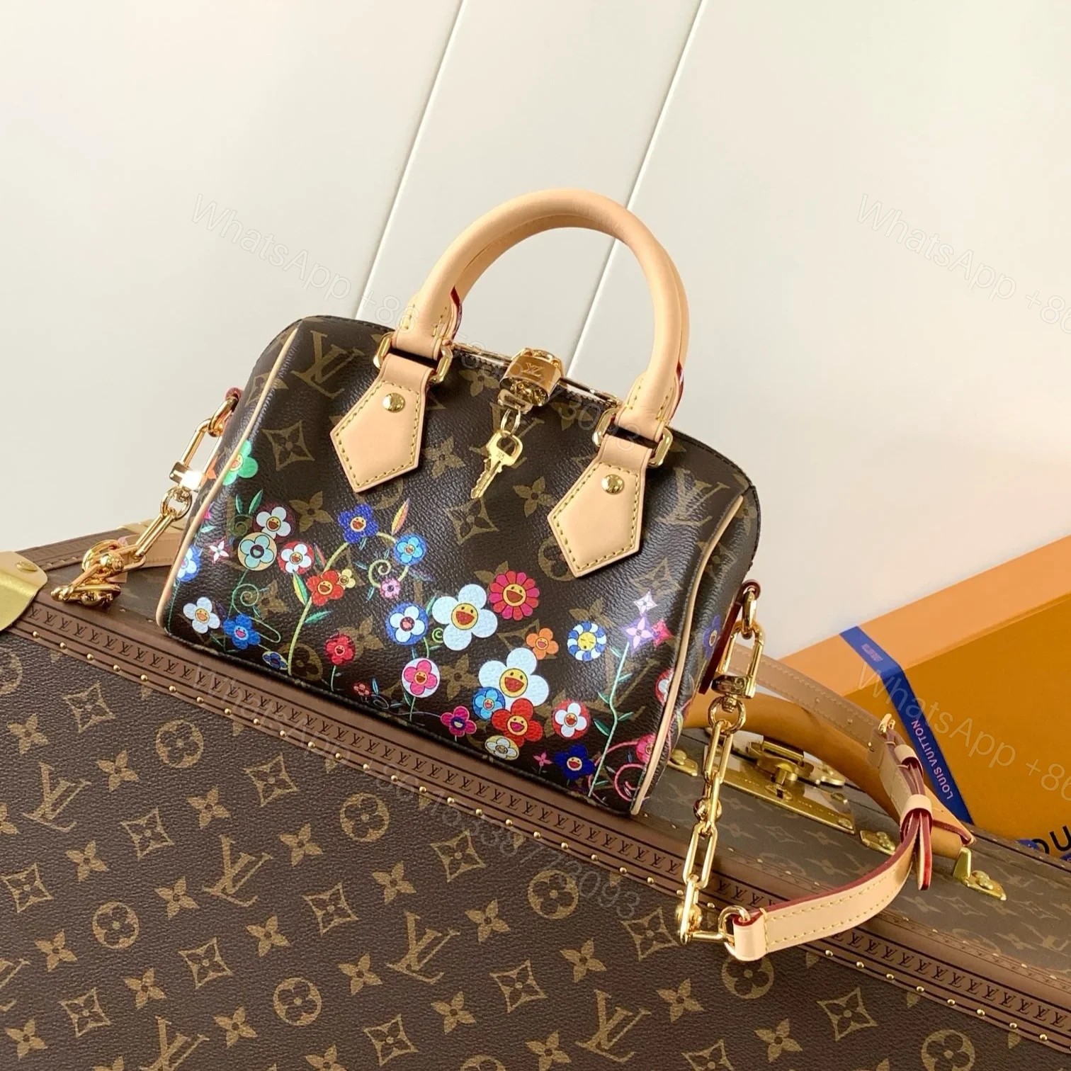 View 2 of Lv Murakami Speedy Bandouliere 20