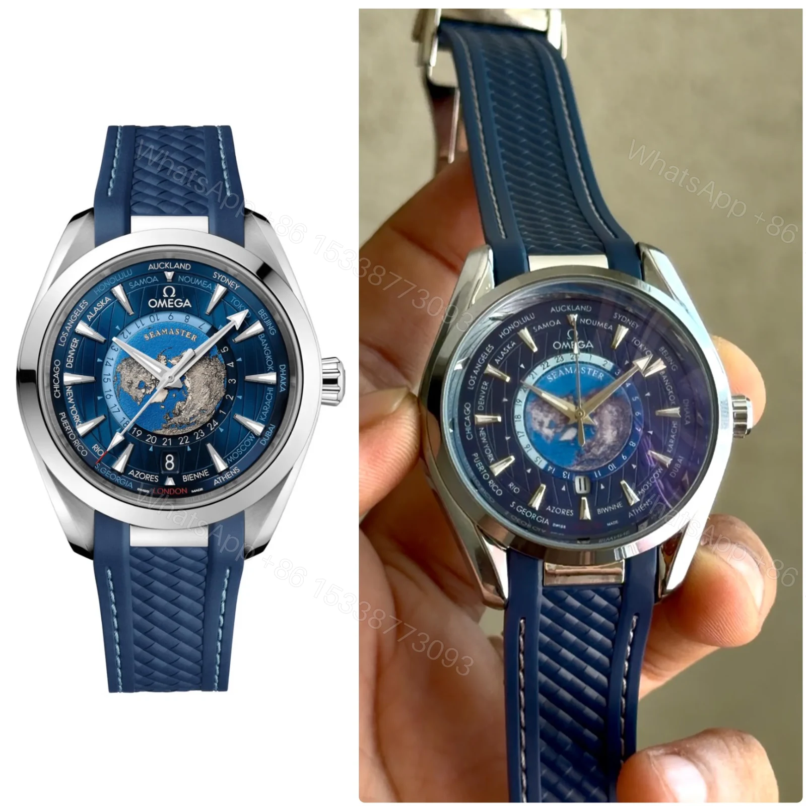 Omega Seamaster Aqua Terra World Map — view 2