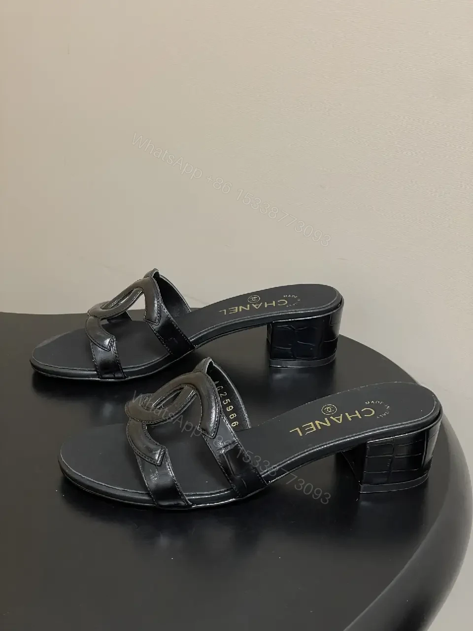 View 4 of Black Leather Slip-Ons: Luxe Texture, All-Day Comfort Shoe