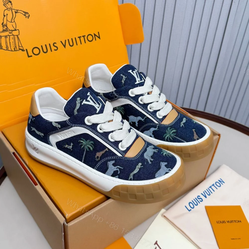 View 3 of Louis Vuitton LV The Darjeeling Limited LV Tilted Sneaker Blue 1AJTLH