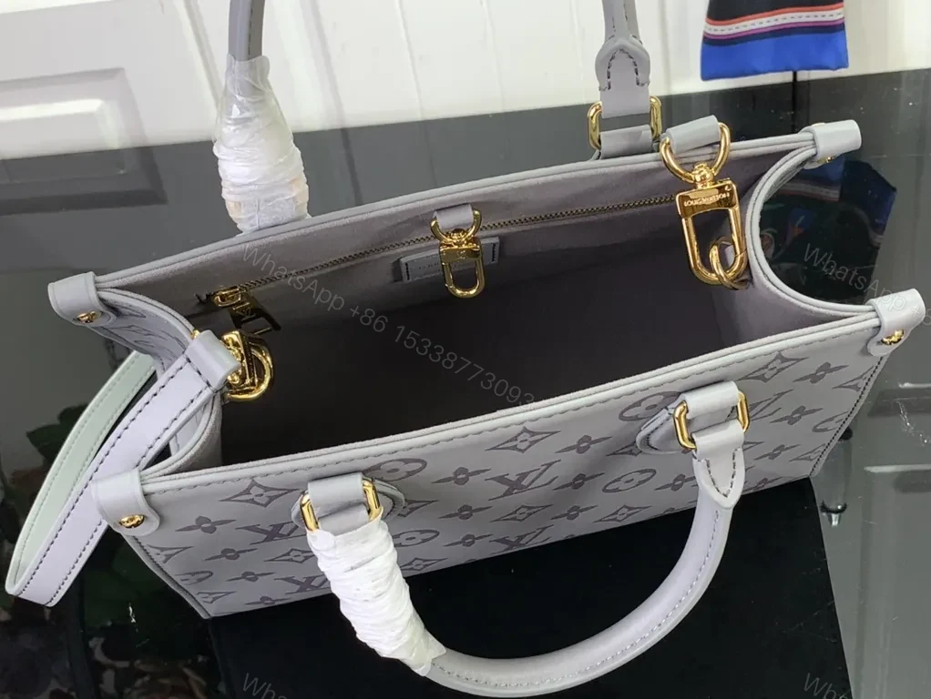 View 2 of Elegant Monogram Tote: Structured Luxury Bag for Everyday Proportions
