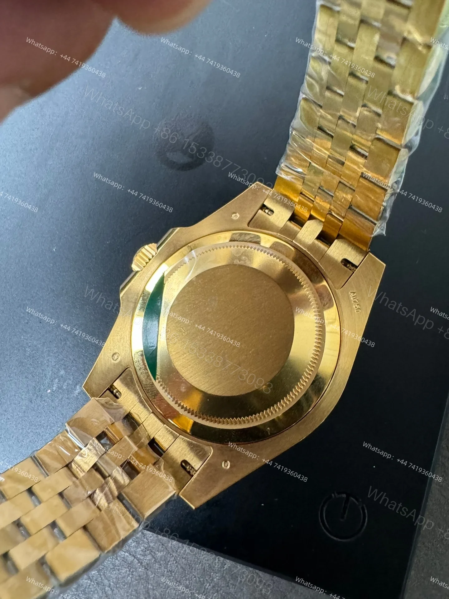 View 9 of Rolex Super Clone Watches 1:1 Gold GMT-Master II 126718GRNR Weighted Edition