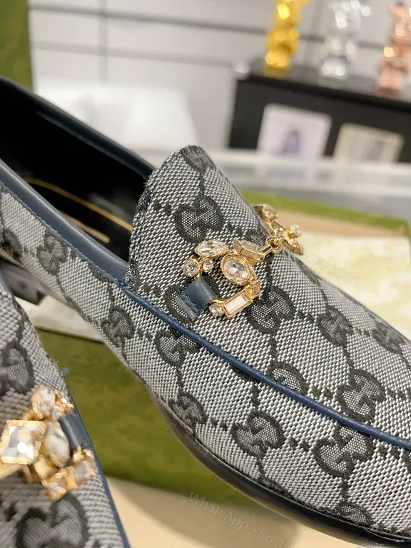 View 3 of G-Style GG Leather Trim Loafers: Modern Everyday Luxury