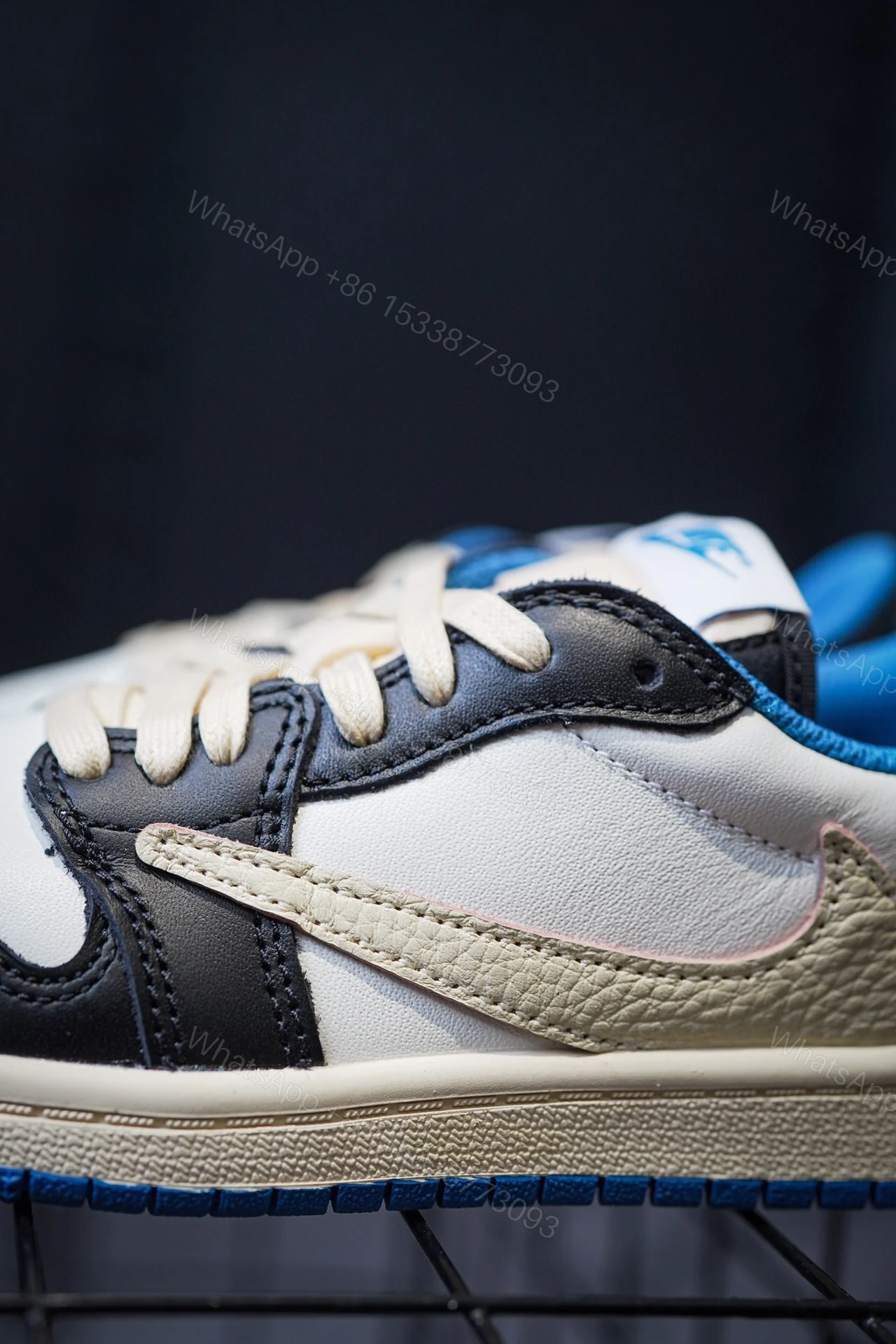 View 6 of Kid Shoes TS x Air Jordan 1 Low Fragment