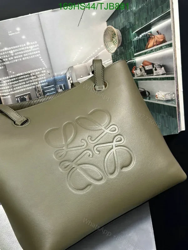 View 8 of Loewe Small Anagram Tote in Brown Classic Cowhide 011830