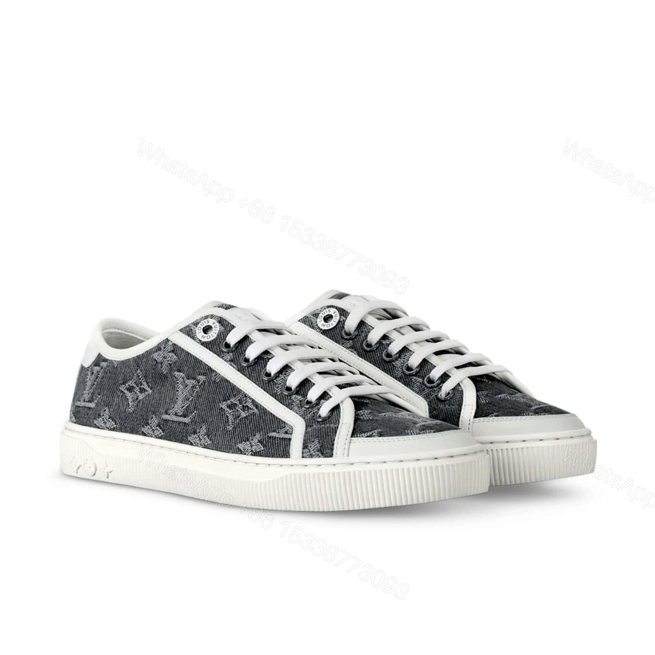 LOUIS VUITTON LV LAGOON SNEAKER DENIM GRIS 1AGYGK — view 1