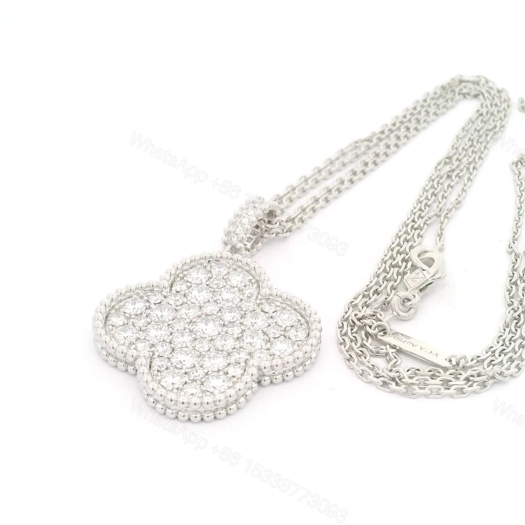 View 7 of Van Cleef & Arpels Magic Alhambra with Diamonds Long Necklace