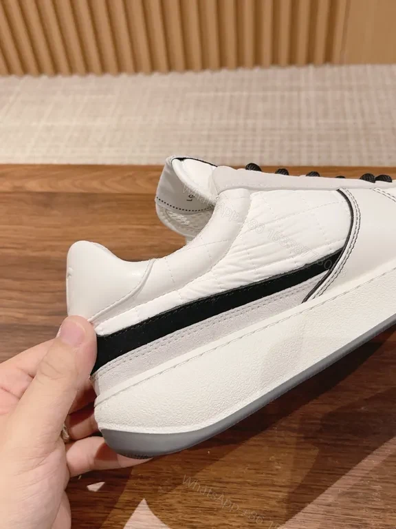 View 4 of White Luxe Chanel-Inspired Cloud Sneakers: Sculpted Comfort