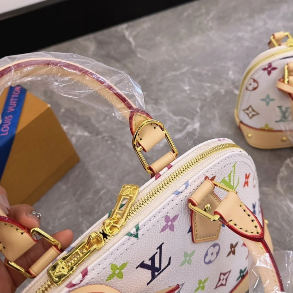 View 5 of Louis Vuitton X Takashi Murakami Alma BB White Multicolor 24Cm