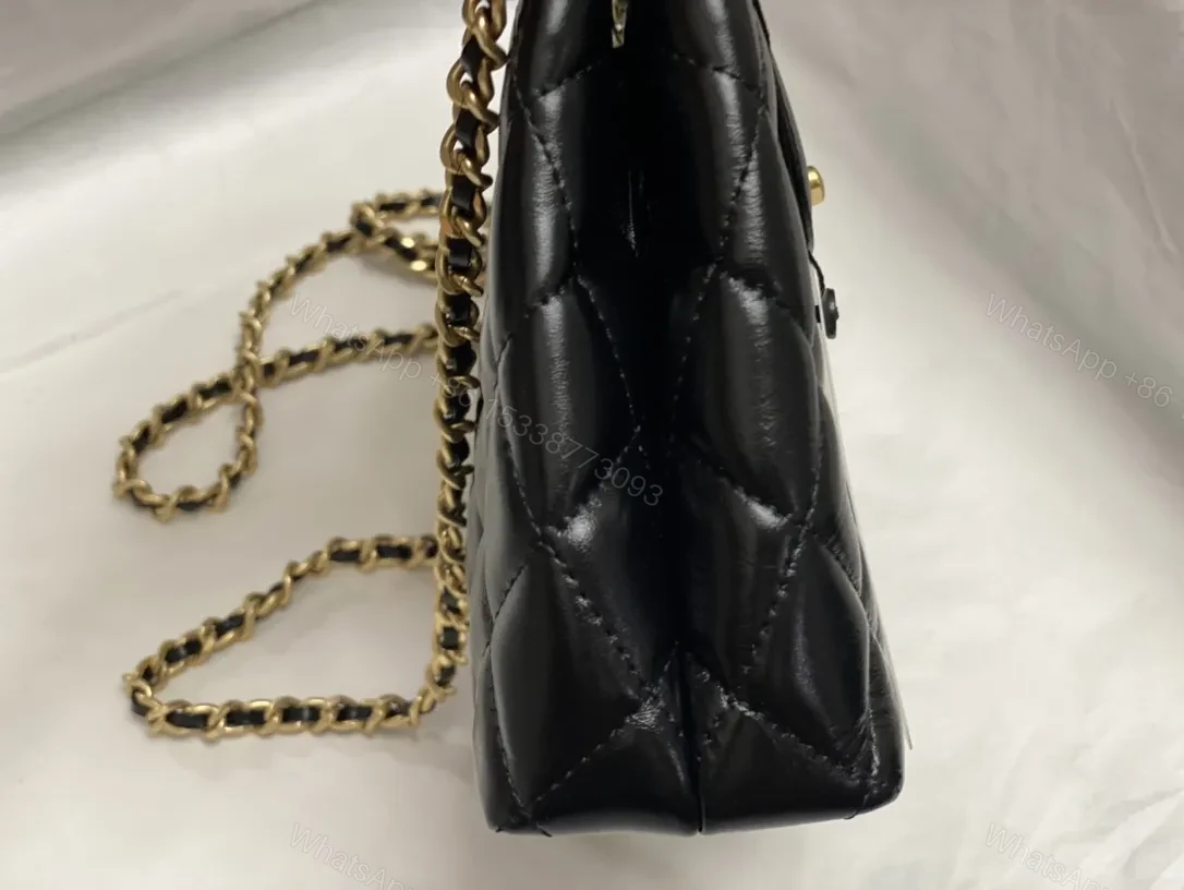 View 7 of Quilted Black Mini Bag: Lux City-Ready Chic Clutch