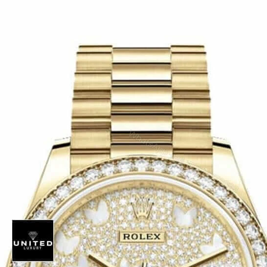 View 4 of Rolex Datejust 278288RBR Diamond Mother Pearl Butterfly Dial Replica