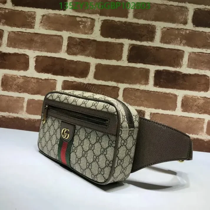 View 2 of Gucci Knockoff Ophidia GG Beige Belt Bag GGBP1028035 Mirror 1:1