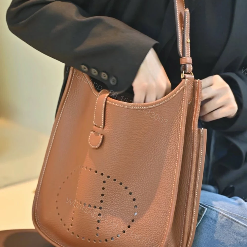 View 4 of Hermes Evelyne 29 Clemence Brown 25cm