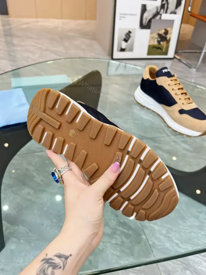 View 4 of PRAX 01 DELAVÉ SUEDE AND RE-NYLON SNEAKERS – PRD048