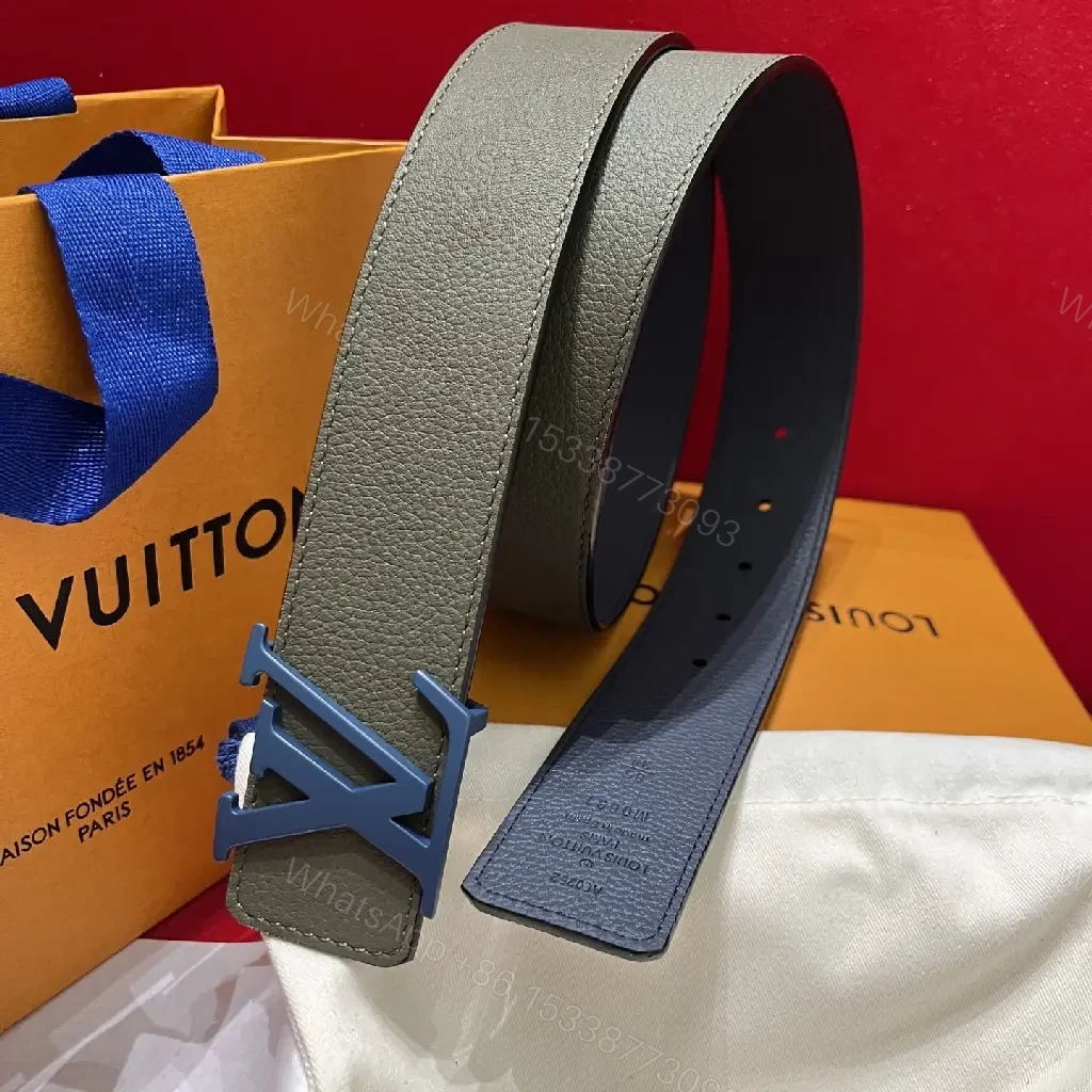 View 5 of Minimalist Luxury Belt with Bold LV Hardware: Refined Everyday Edge