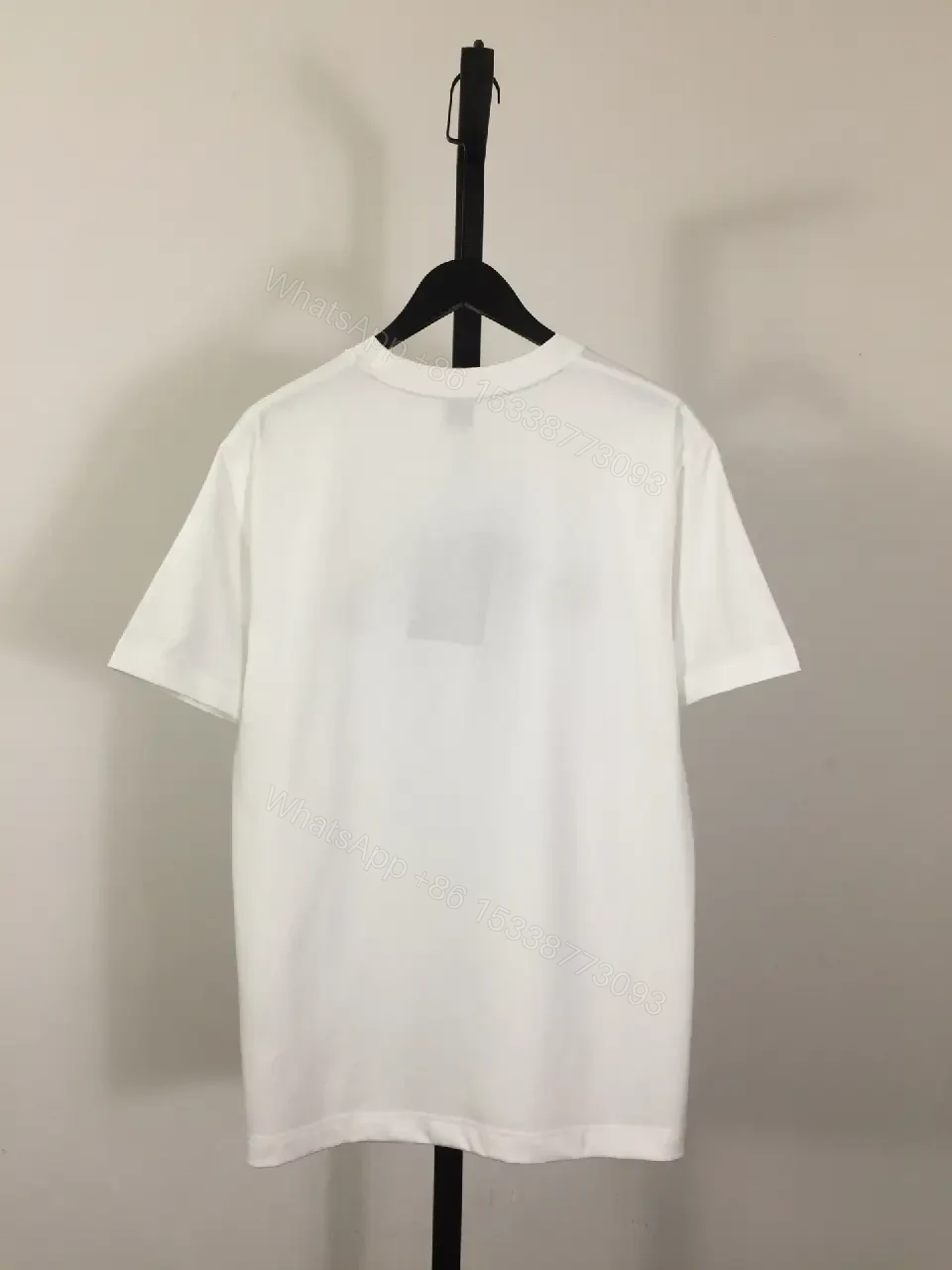View 7 of White Cotton Crest Tee: Premium, Relaxed Fit Casual Shirt