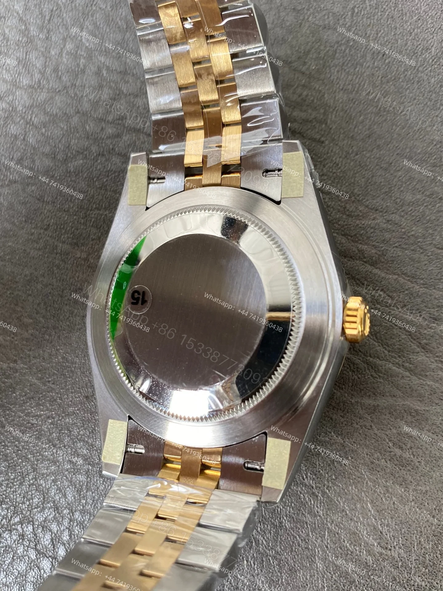 View 8 of Rolex Datejust M126333-0010 Gold Dial 1:1 Replica Jubilee 41MM 3235 Movement Super Clone Watch