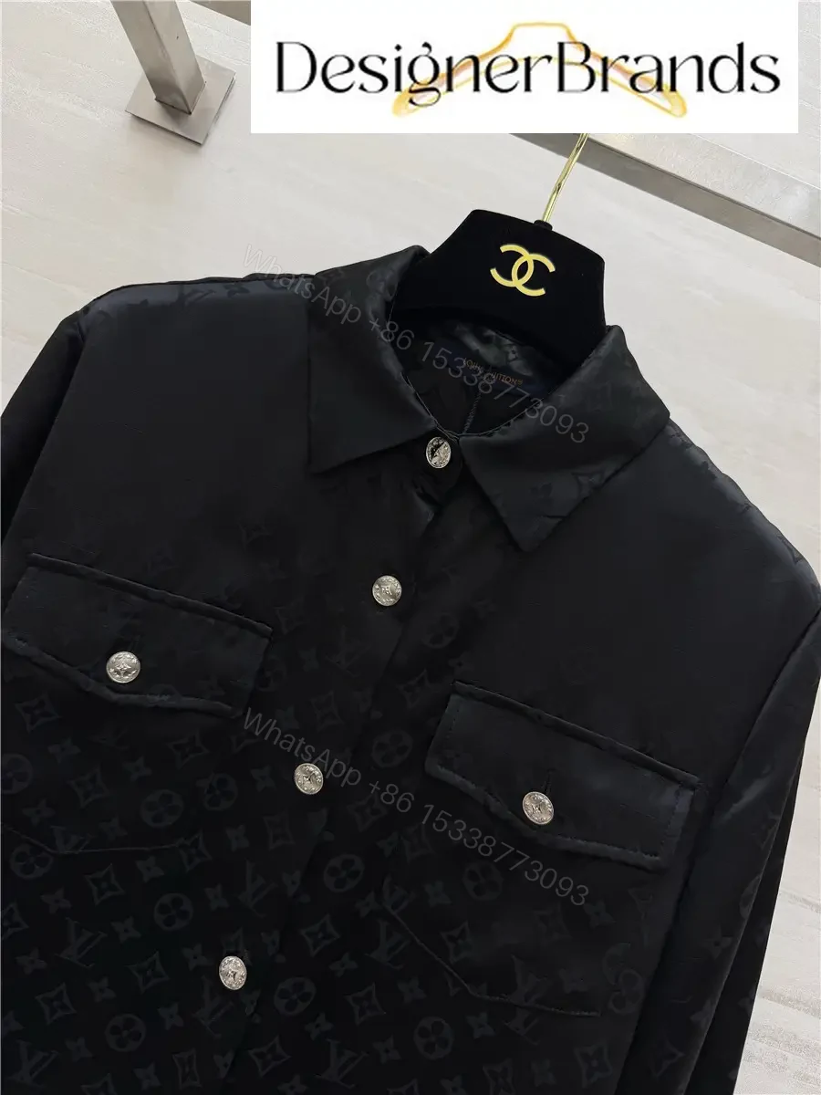 View 3 of Louis Vuitton Black Silk Jacquard Shirt
