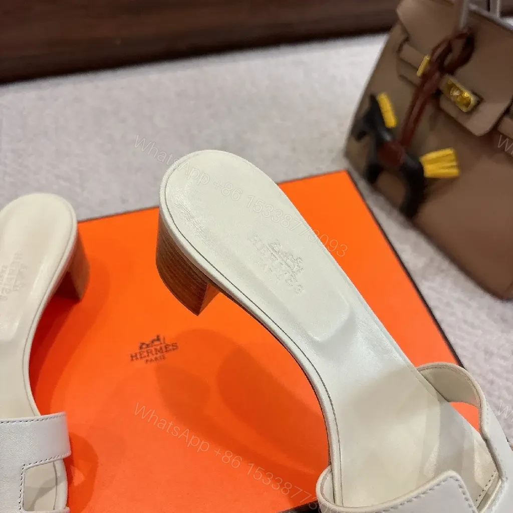 View 4 of Sophisticated Leather Slides: Minimalist, Signature Flair, Comfort