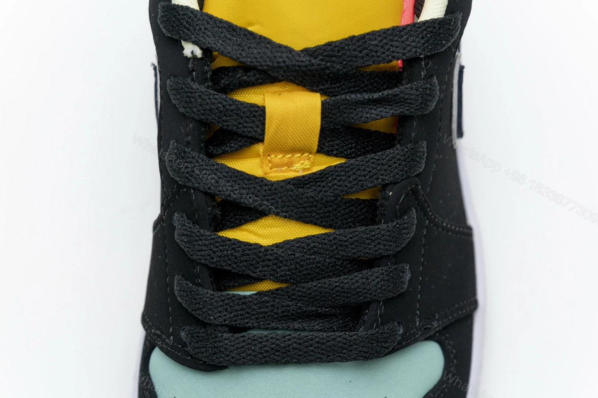 View 6 of Air Jordan 1 Low Black Aurora Green Laser Orange CK3022-013