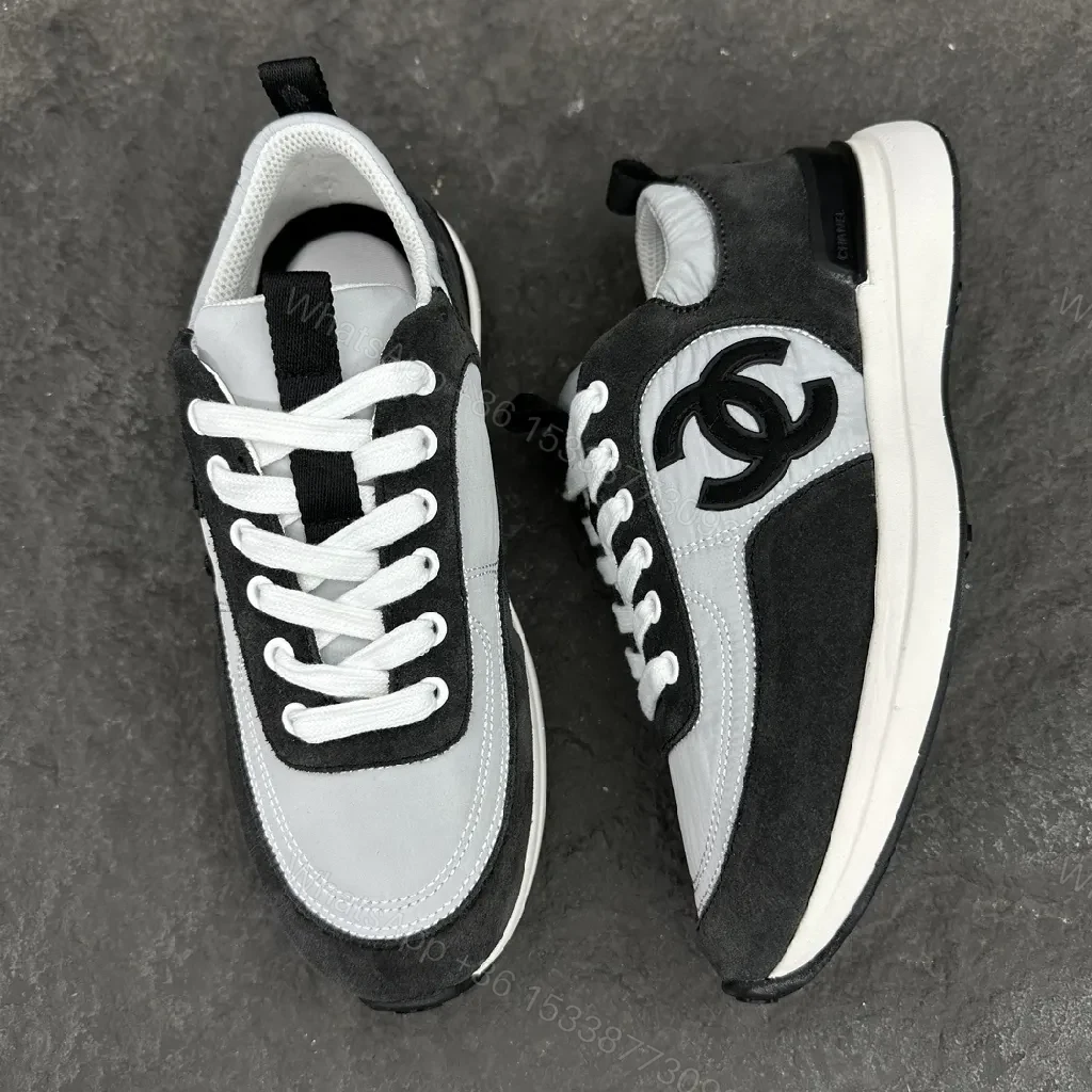 View 9 of Black and White Suede Nubuck Leather High-Top Sneaker with Signature Logo Embossment