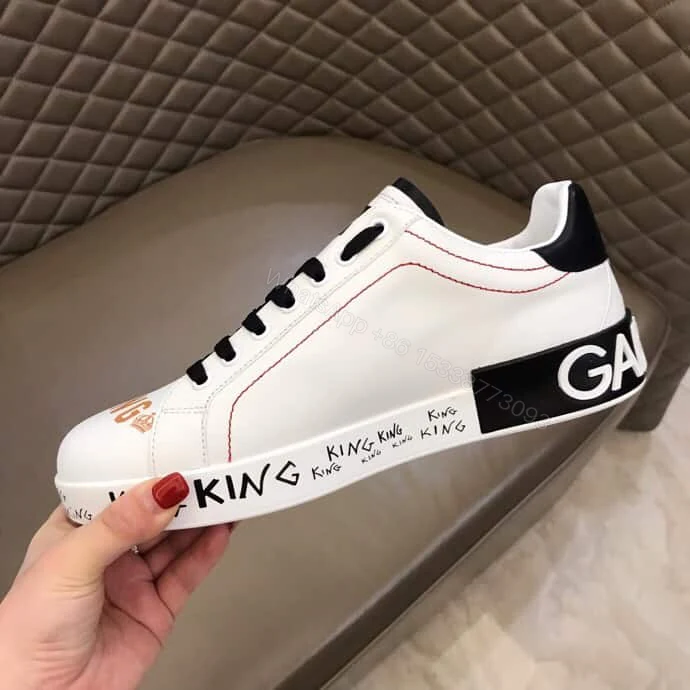 View 7 of DOLCE & GABBANA PORTOFINO SNEAKERS IN PRINTED NAPPA CALFSKIN – DG12