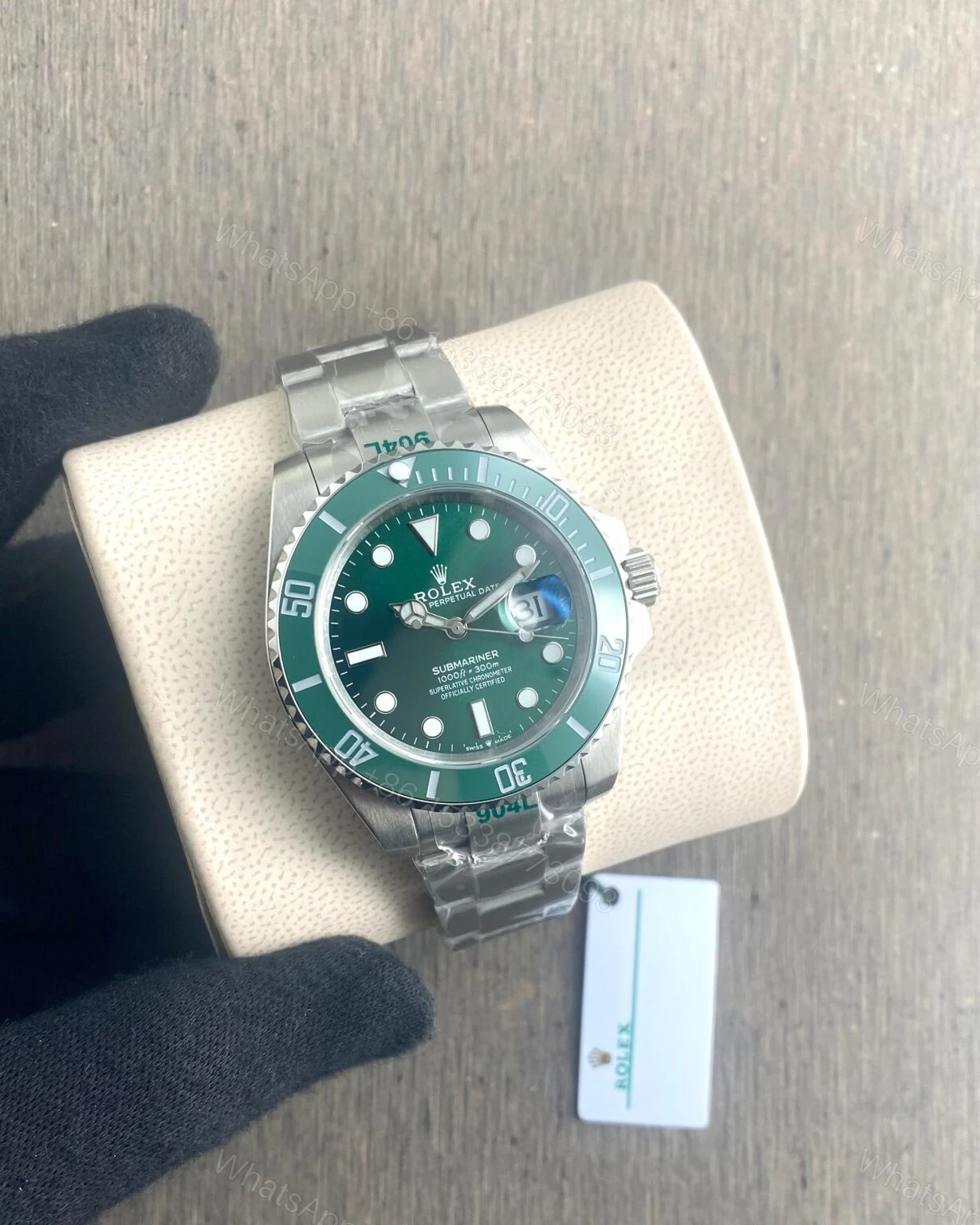 View 2 of Rolex Submariner Silver Green 41MM Automatic