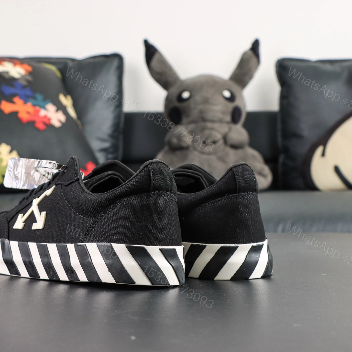 View 5 of Off White Low Vulcanised Black White Reps