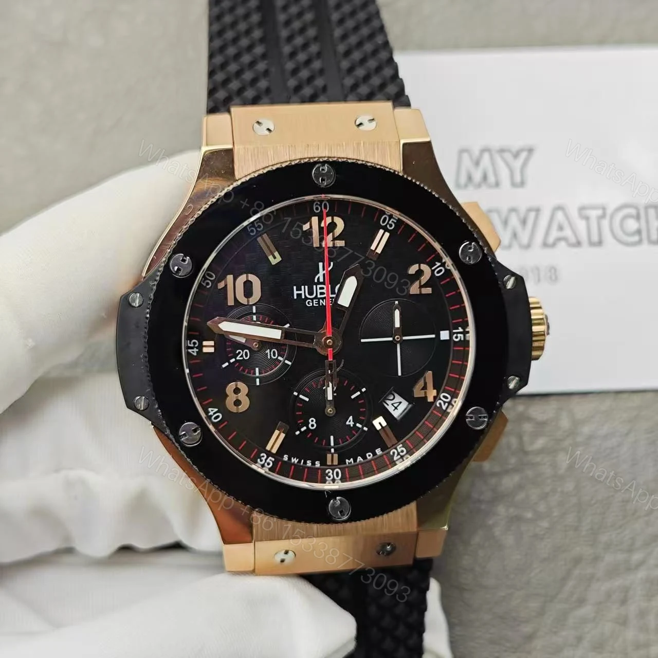 View 3 of Hublot Big Bang Steel Rose 301.PB.131.RX Replica
