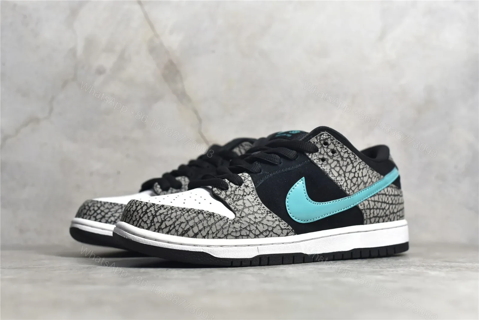 View 2 of UA Nike Dunk SB Low Atmos Elephant replicas