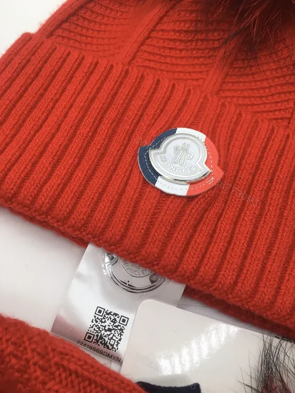 View 4 of Chic Knit Beanie: Luxe Pom + Moncler Badge, Warmth