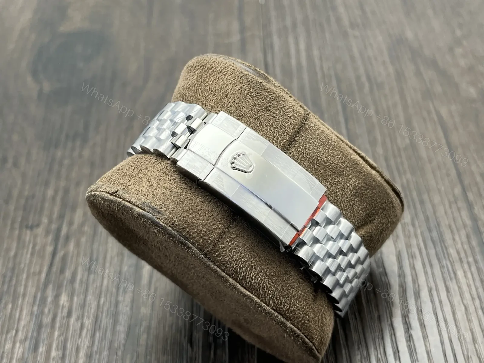 View 7 of Rolex Datejust 36 Stainless Steel Fluted Jubilee Black Diamond 116234-0083