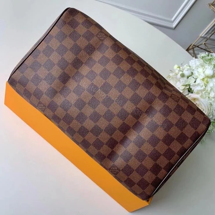View 4 of Louis Vuitton Speedy Bandoulière 30 Damier Ebene 30Cm N41366