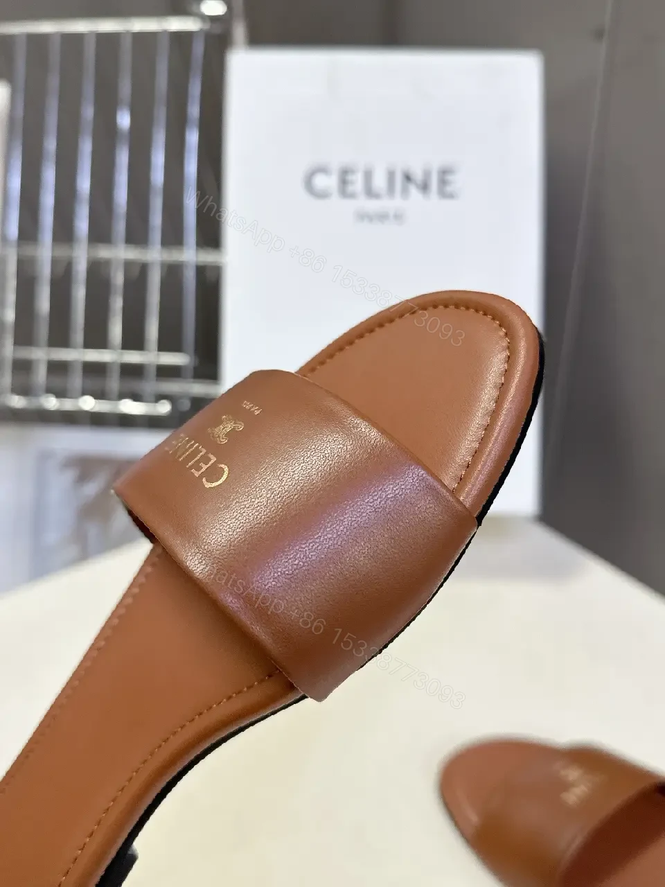 View 4 of Effortless Leather Slides: Refined Minimalist Sandals