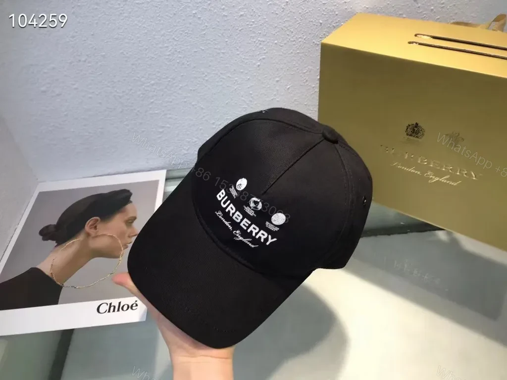 View 8 of Beige Burberry Cap: Subtle Luxury Cotton Twill Baseball Cap