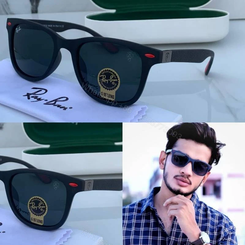 First Copy RayBan 4195 Matte Black Sunglasses — view 1