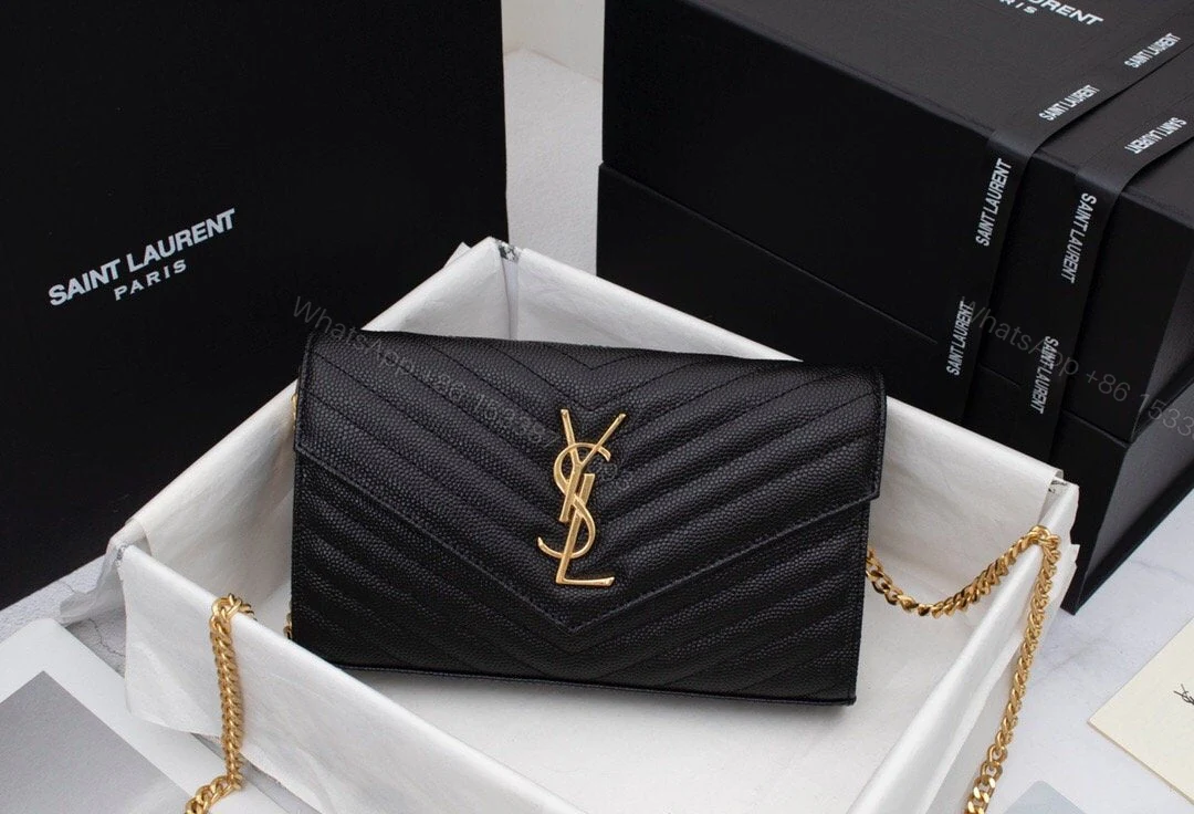 Saint Laurent Cassandre Chain Wallet — view 1