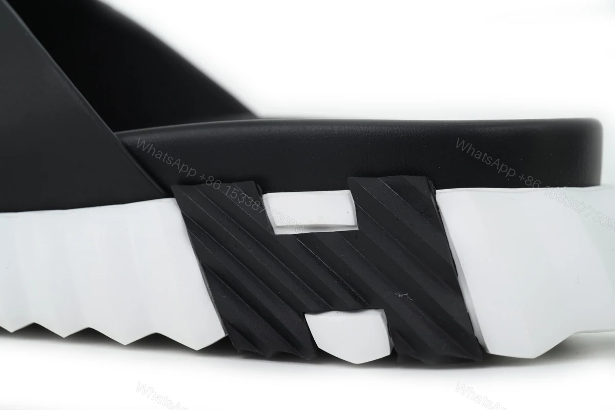 View 2 of HERMES Infra Sandals 'Black and White'