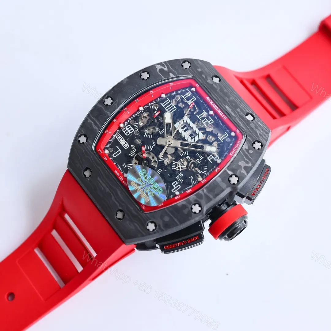 View 9 of BBR Factory Richard Mille RM011 Red Flyback Watch