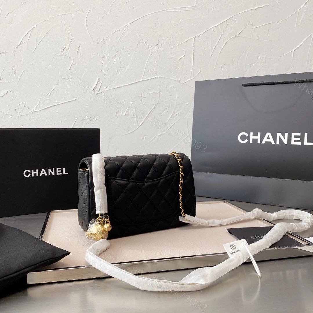 View 3 of Chanel Quilt Gold Ball Purse