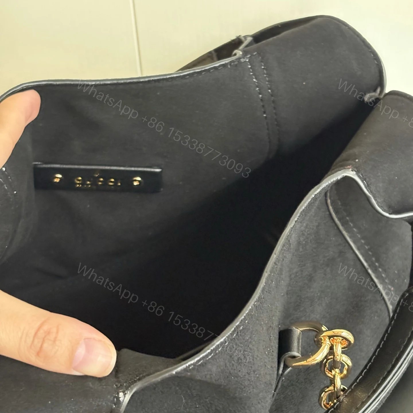 View 8 of Gucci Softbit Medium Top Handle Bag Black 27Cm