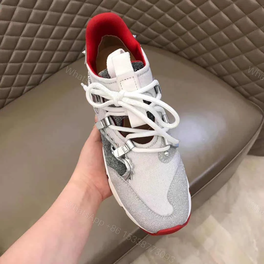 View 4 of CHRISTIAN LOUBOUTIN RED- RUNNER SNEAKER – CL55